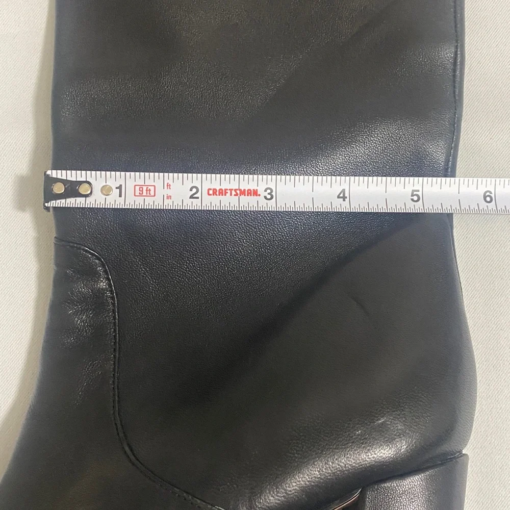 NWOB J. CREW Soft Black Leather Pull-on Boots Women's Size 7.5